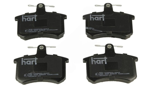 колод.торм. зад. Audi A6 (94-97), A4 (94-99), 100 (82-94) сист.LUCAS  (HART)