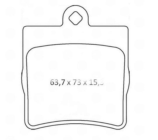 колод.торм. зад. MB E-Class (W210)  (Dafmi Intelli)