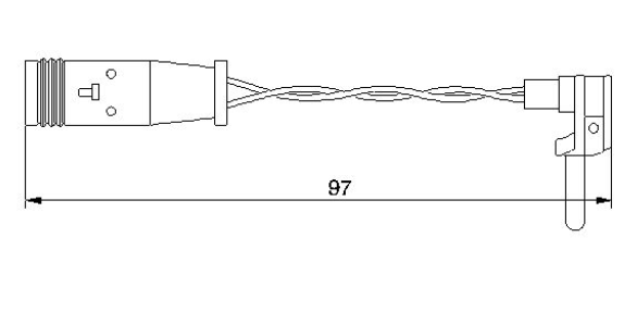 Датчик зносу гальмівних колодок 1987474966 - зображення 5