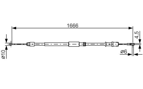 Трос ручного гальма 1987482032 - зображення 1