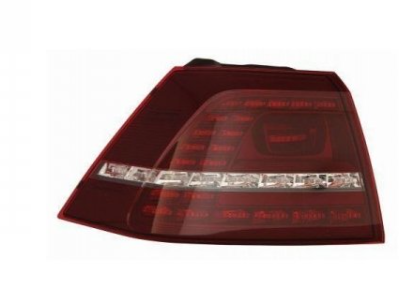 VW GO7 фонарь задний лев., внеш. + патрон, LED