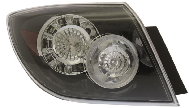 MZ 3 фонарь задний лев., - патрон наружн. LED (черный) 5-dv.