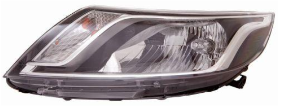 KIA RIO 12- Фара перед.лів.елек.+мотор H4,PY21W,W5W RUS 123-1103LMLD-EM - зображення 1