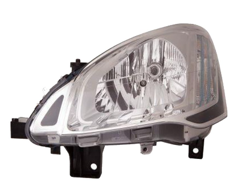 CT BERLINGO 12- Фара передняя, левая, электр. + мотор H4/PY21W/W5W