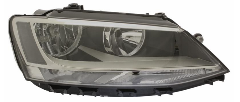 VW Jetta 11- Фара передняя о. елект. + мотор H7/H7/P21W/PY21W/W5W