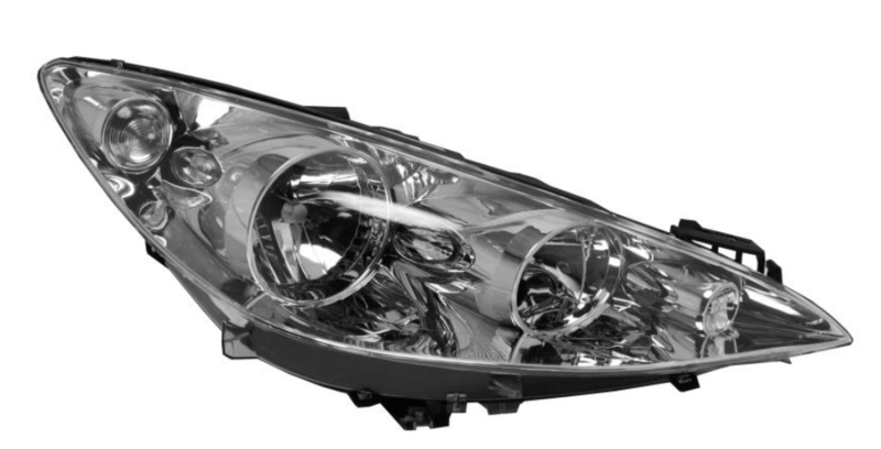 PE 308 Пров. фара H7/H1 с поворот., автом., + коррект.