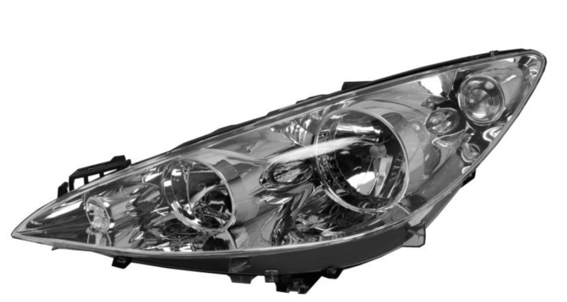 PE 308 лев. фара H7/H1 с поворот., автом., + коррект.