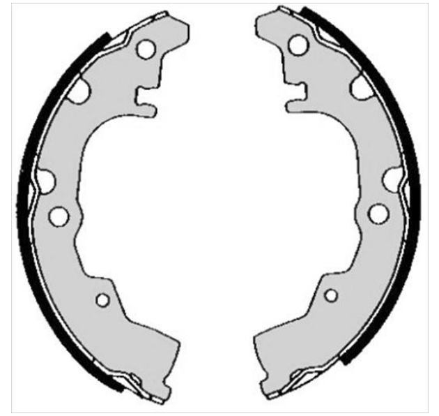 Гальмівні колодки барабанні