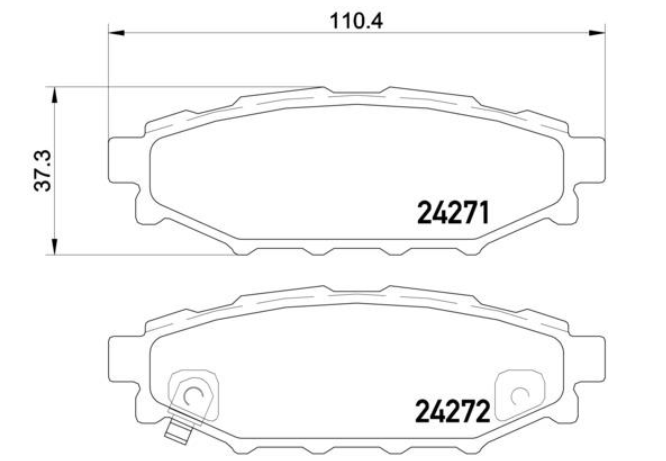 Гальмівні колодки дискові P78 020 - зображення 2