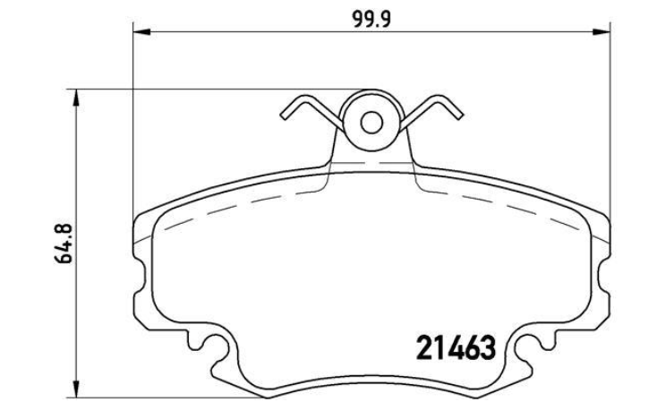 Гальмівні колодки дискові P68 038 - зображення 2