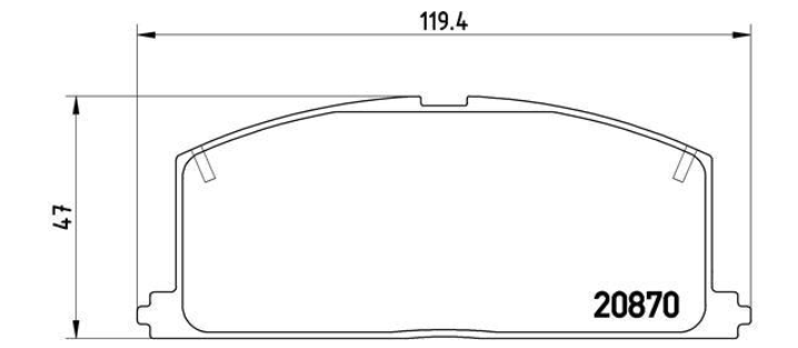 Гальмівні колодки дискові P83 011 - зображення 2