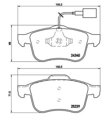 Гальмівні колодки дискові P23 132 - зображення 2