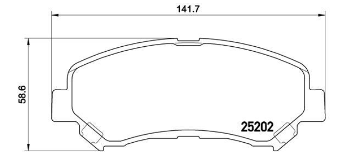 Гальмівні колодки дискові P79 028 - зображення 2