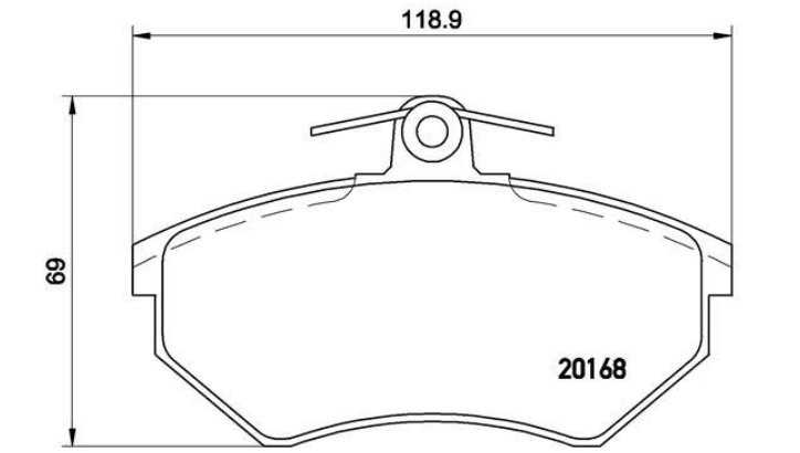 Гальмівні колодки дискові P85 011 - зображення 2
