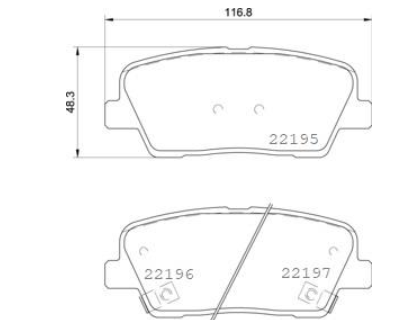 Гальмівні колодки дискові P30 105 - зображення 2