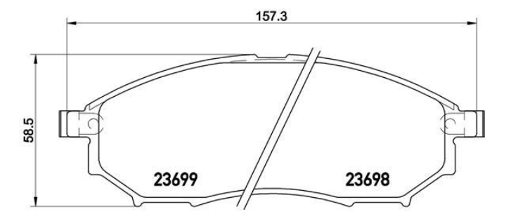 Гальмівні колодки дискові P56 094 - зображення 2