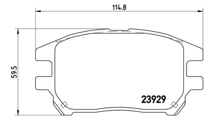 Гальмівні колодки дискові P56 050 - зображення 2