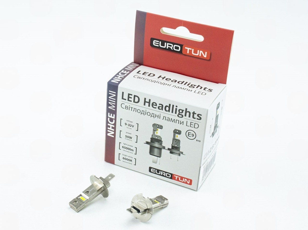 лампа LED H3 12V-24V  50W EUROTUN NHСE 6500L 6500K ET-NHСE-H3 - зображення 1