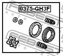 Елементи гальмівного супорта (РМК суппорта без поршня)