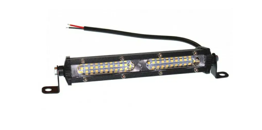 фара дополнительная LED  прямоуг. 180х28х45 (Д/В/Ш) 54W дальний 3030