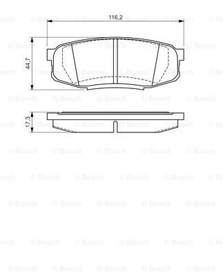 Гальмівні колодки дискові 0986494380 - зображення 7