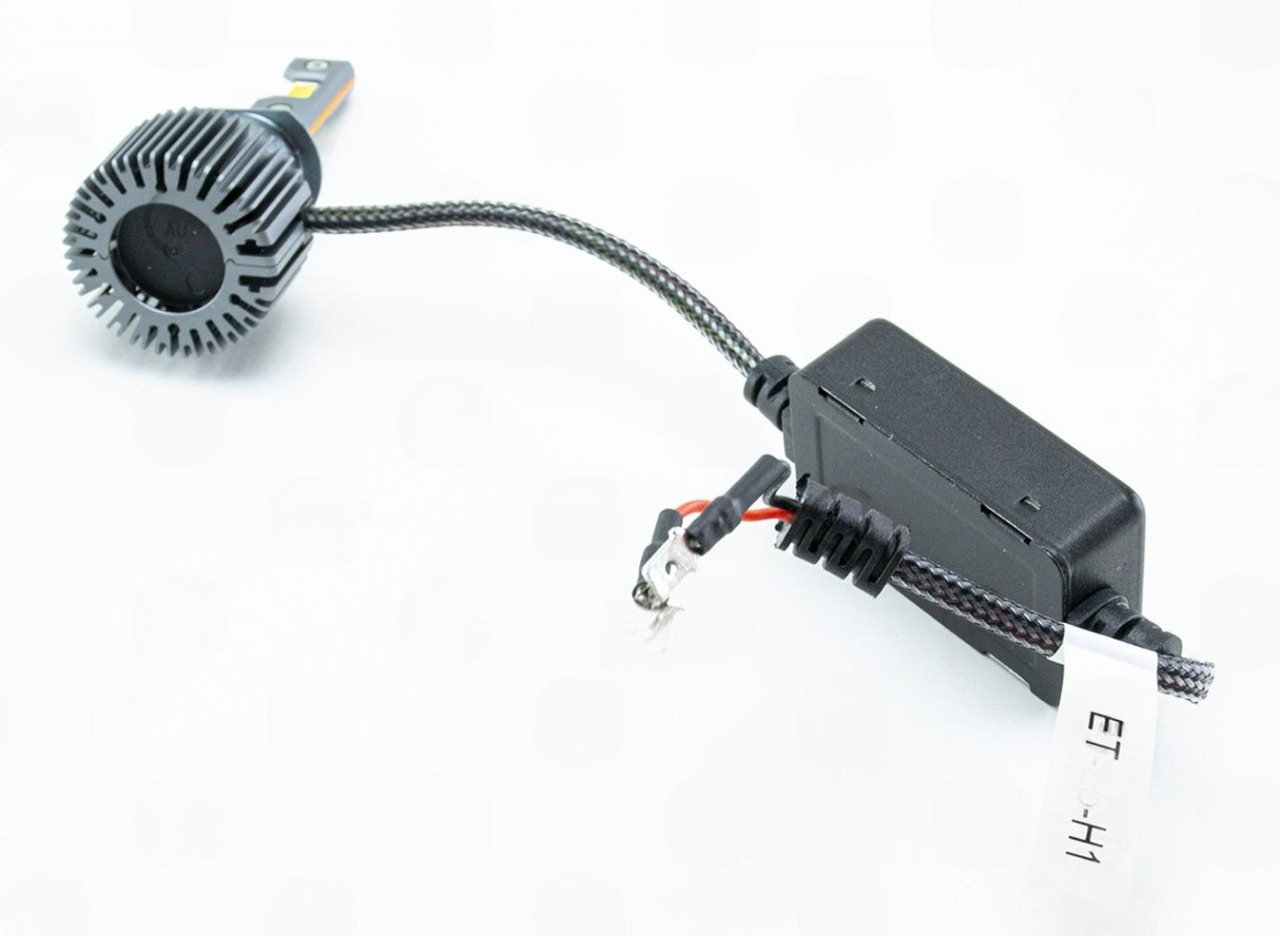 лампа LED H1 12V-24V  80W EUROTUN Z5 14000L 6000K CAN BUS радиатор с вентилят. ET-Z5-H1 - зображення 1