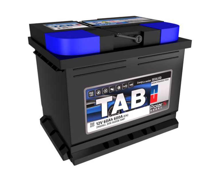 АКБ TAB POLAR S, R"+" 60Ah, En600 (242 x 175 x 190) правий  "+", днищева планка:b13