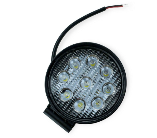 фара дополнительная LED  круглая 110x128 (Дм/Ш) 27W широкий луч