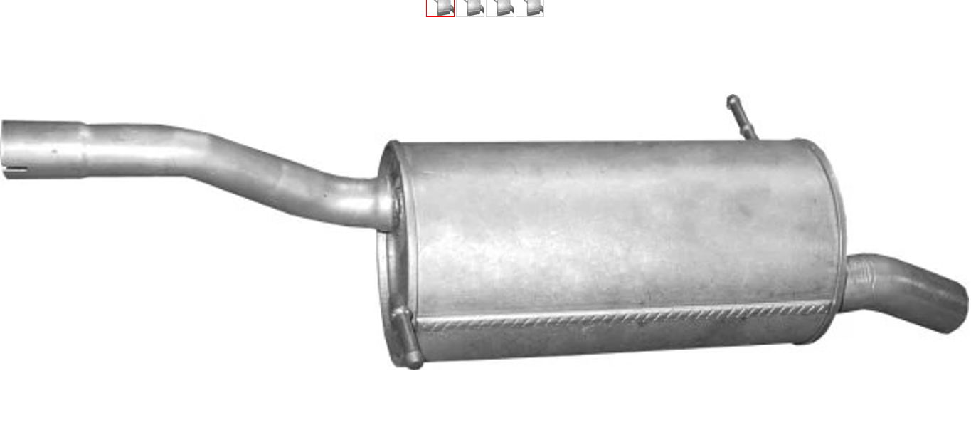 глушитель Citroen Berlingo/Peugeot Partner (BOSAL) 135-225 - зображення 1