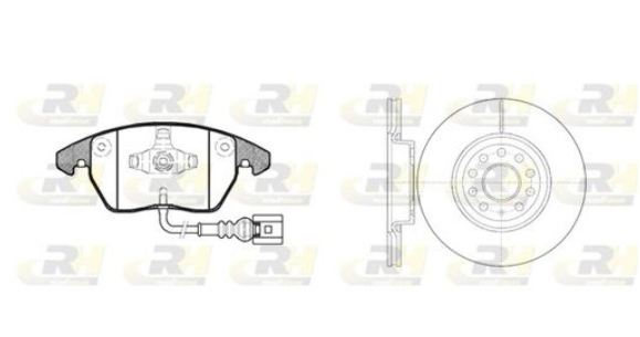 Тормозной комплект (Диски RH 6972.10 + Колодки RH 21030.01)