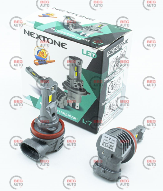лампа LED H8/H9/H11/H16 12V Nextone 25W L7 6000K 6000L радиатор Nextone LED L7 Н11 - зображення 1