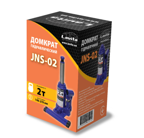 домкрат гидравл.  2Т  148-278мм  (коробка) Lavita LA JNS-02 - зображення 2