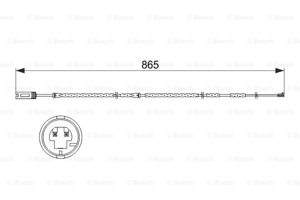 Датчик зносу гальмівних колодок 1987473519 - зображення 6