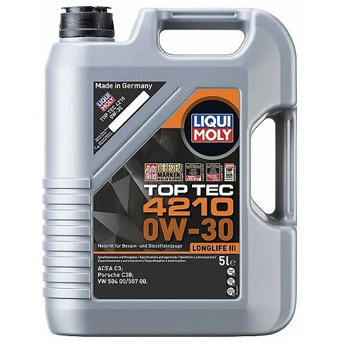 Моторна олива Top Tec 4210 / 0W30 / 5л. /( ACEA C3, VW 504.00/507.00 ) 21605 - зображення 1