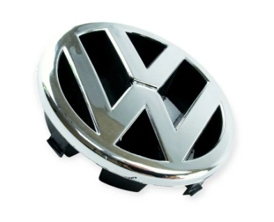 эмблема реш. Volkswagen Golf 5 Ø 12,5см, пластик, хром