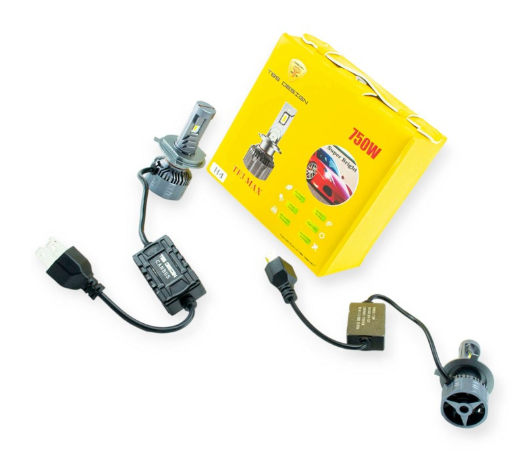 лампа LED H4 12V-24V TF3 6500K 65W радиатор+вентилятор+обманка