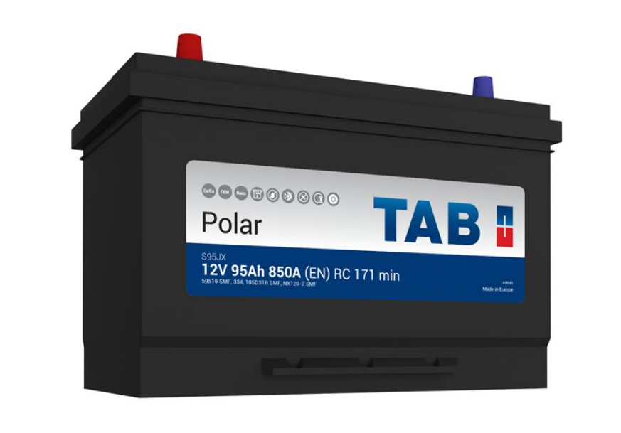 АКБ TAB POLAR S (Asia),L"+" 95Ah, En850 (303 x 175 x 227) лівий  "+"