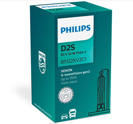 Лампа ксеноновая D2S 12V 35W PHILIPS X-treme Vision gen2+150% more vision 85122XV2C1 - зображення 1