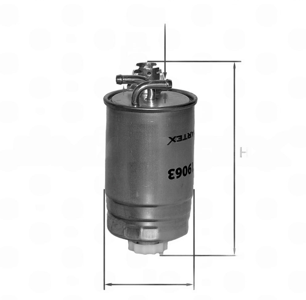 фильтр топливный VW T4 D, TD, TDI (90-03), LT 2.4D, 2.4TD (82-97)  (SMARTEX)