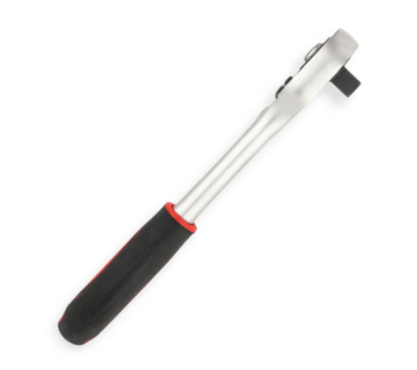 трещетка с квадратом   1/2" 24 зуба 250 мм CrV Intertool HT-2106 - зображення 3