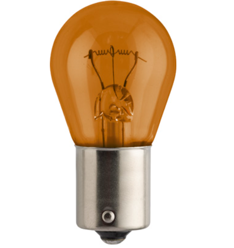 лампа A 12V PY21W BAU15s PHILIPS ORANGE смещ, цоколь (пара) 12496NAB2 - зображення 2