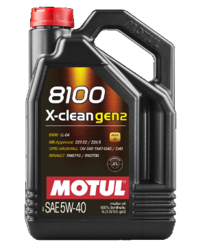 масло Motul 5W-40 8100 X-Clean GEN2 (5л) 854151 gen2 - зображення 1