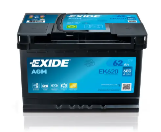 Аккумулятор EXIDE  62Ач 680А AGM (Start-Stop) (L2) (0) Евро правый +