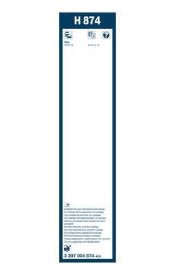 Склоочисник задній BOSCH / 340 мм. / 3397004874 - зображення 3