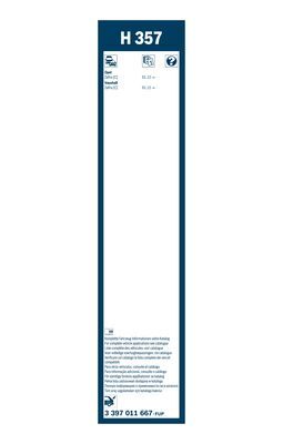Склоочисник задній BOSCH / 350 мм. / 3397011667 - зображення 3