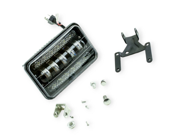 фара дополнительная LED  прямоуг. 170х110х60 (Д/В/Ш) 50W ближний CREE+ДХО