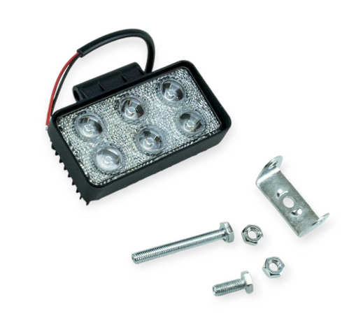 фара дополнительная LED  прямоуг. 110х60х50 (Д/В/Ш) 18W дальний 3535