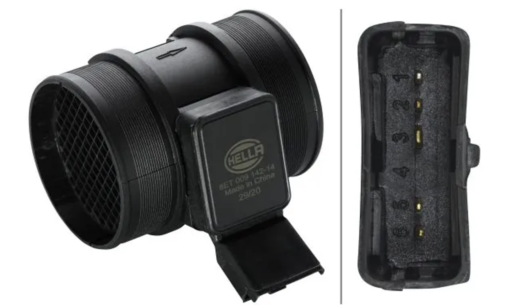 расходомер воздуха  Citroen Berlingo, Peugeot Partner,Fiat Ducato 1.9-2.2D 96- >  (HELLA) 8ET009142-141 - зображення 1