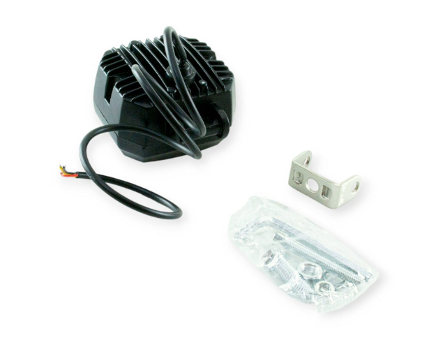 фара дополнительная LED  прямоуг.  70х65х50 (Д/В/Ш) 40W CREE дальний+ДХО 01363 - зображення 2