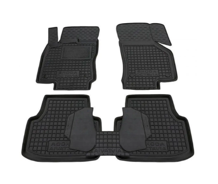 коврики салона Skoda Octavia A7 13-20, Golf 7 12->, Audi A3 12-20, Seat Leon 12-20  борт 2,5см, с пе 11385 - зображення 1